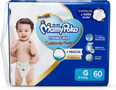 MamyPoko Fralda-Calça Premium Seca G 60 Unidades