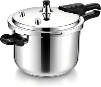 Panela de Pressão de Aço Inoxidável 304 Grande Capacidade para Família Numerosa Panela Inox Resistente Durável Compatível com Todos os Fogões