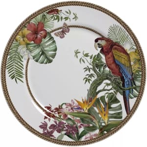 Conjunto Com 6 Pratos Raso Tropicos Ø29cm
