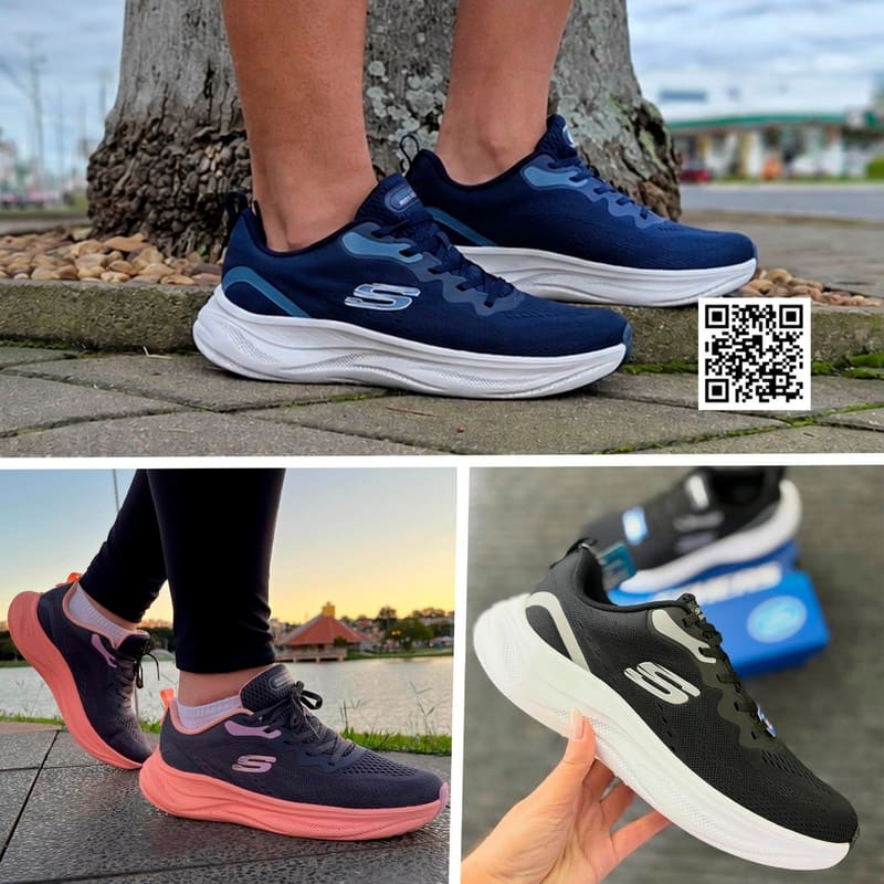 Tenis Skechers Cloud Masculino Preto