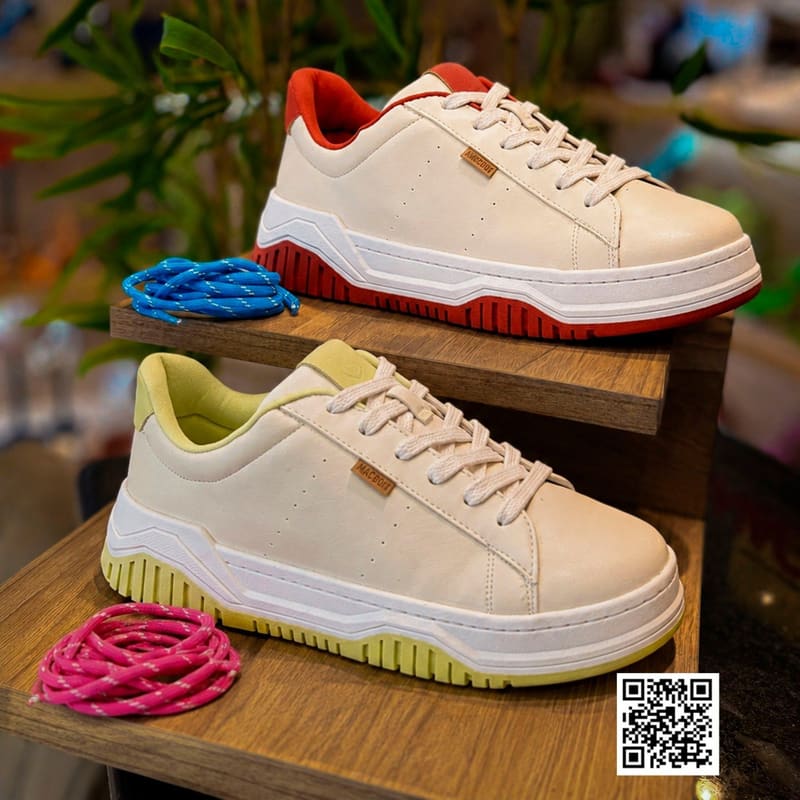 Tenis Anacapri Lola Ii Feminino Bege Verde