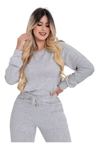 Conjunto Feminino  De Frio 2 Peças Moderno Confortável   - R$ 73,78