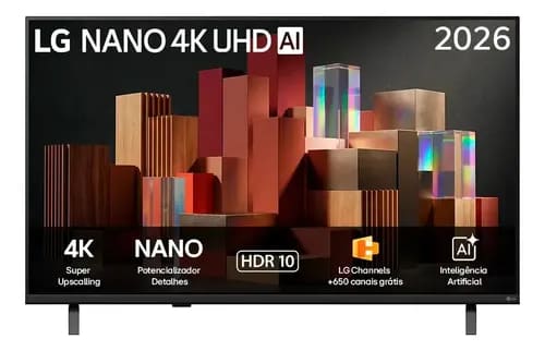 Smart Tv Lg 43&amp;quot&amp;quot 4k Ultra Hd Nano Ai Magic Webos 26 43un85 - R$ 1.894,89